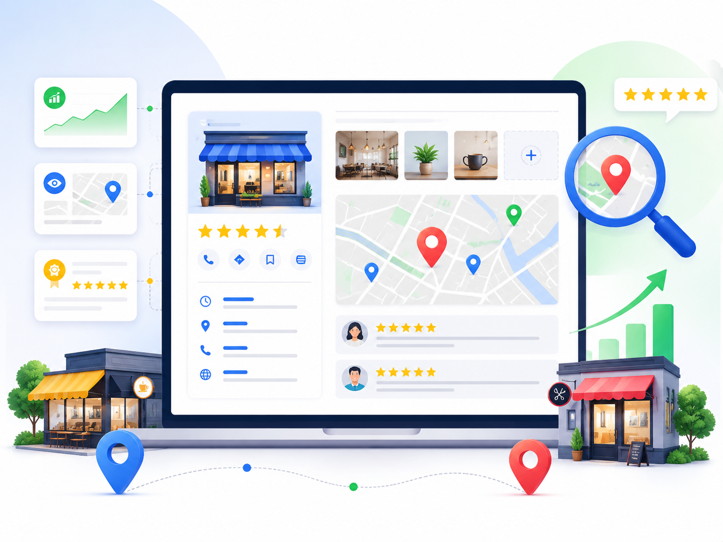Google reviews and trust signals for local business visibility