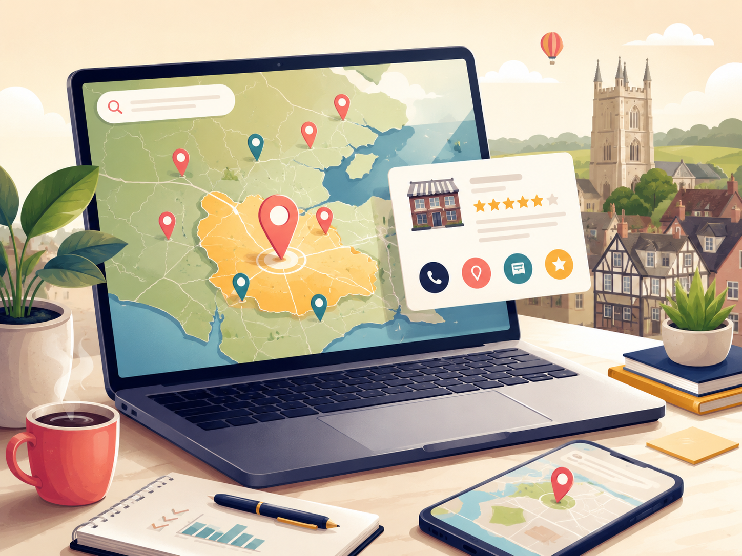 Local SEO services helping businesses appear in local search results