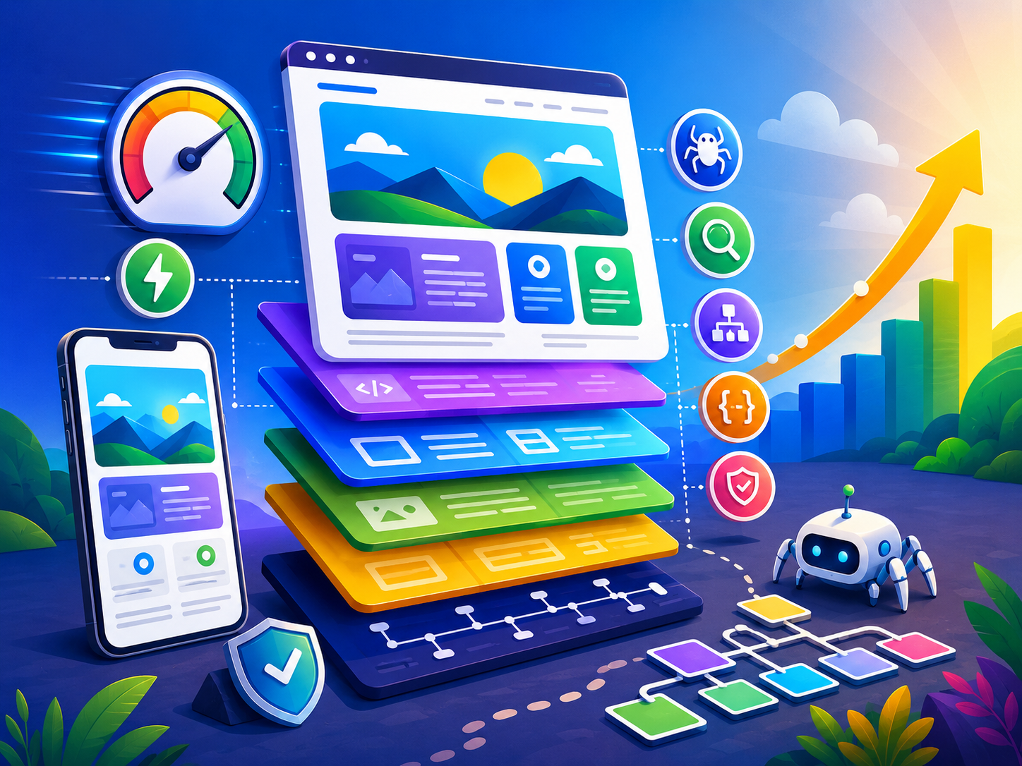 Search-focused website pages and user journey planning